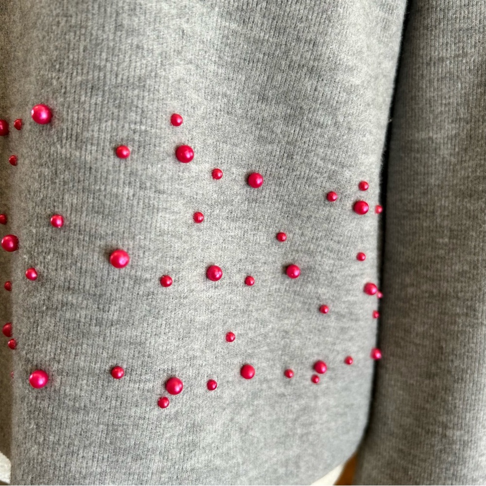 Zara Pearl Embellished Sweater NWT - Picture 6 of 15